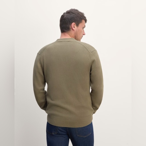 Everlane The Classic Cardigan in Everyday Cotton in Kalamata Size S - Picture 4 of 11